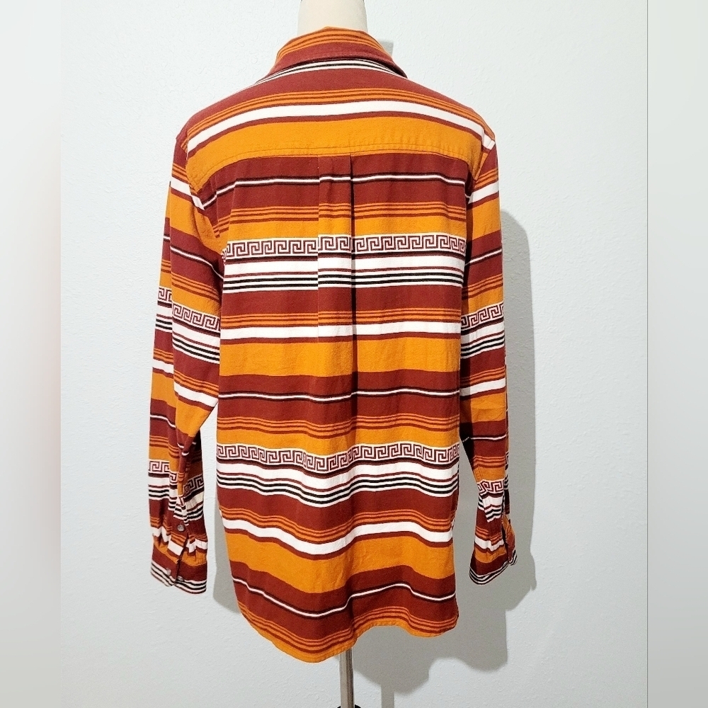 Cabela’s Women’s Size XL Shirt Shacket Southwest Aztec Stripe 100% Cotton - Picture 5 of 13